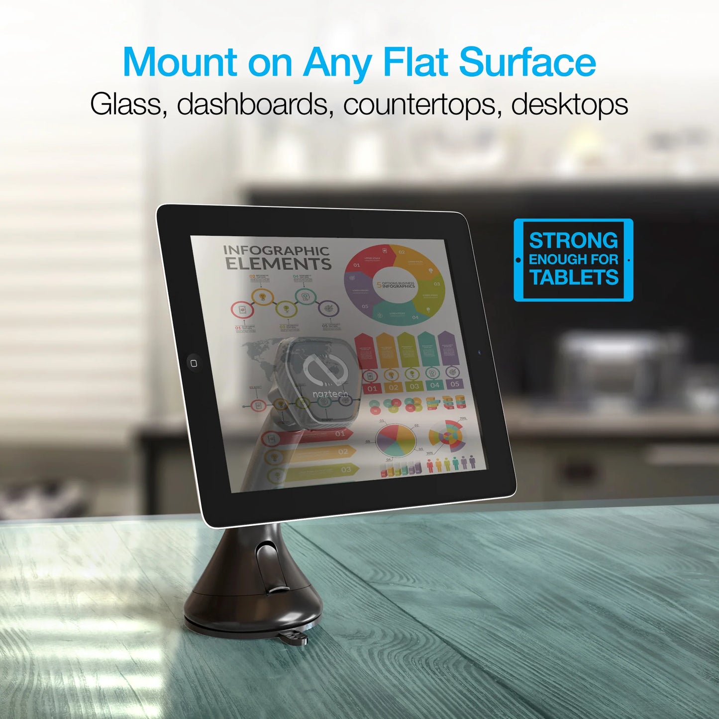 Naztech Magbuddy Elite Windshield Mount - Effortless Installation & Secure Grip