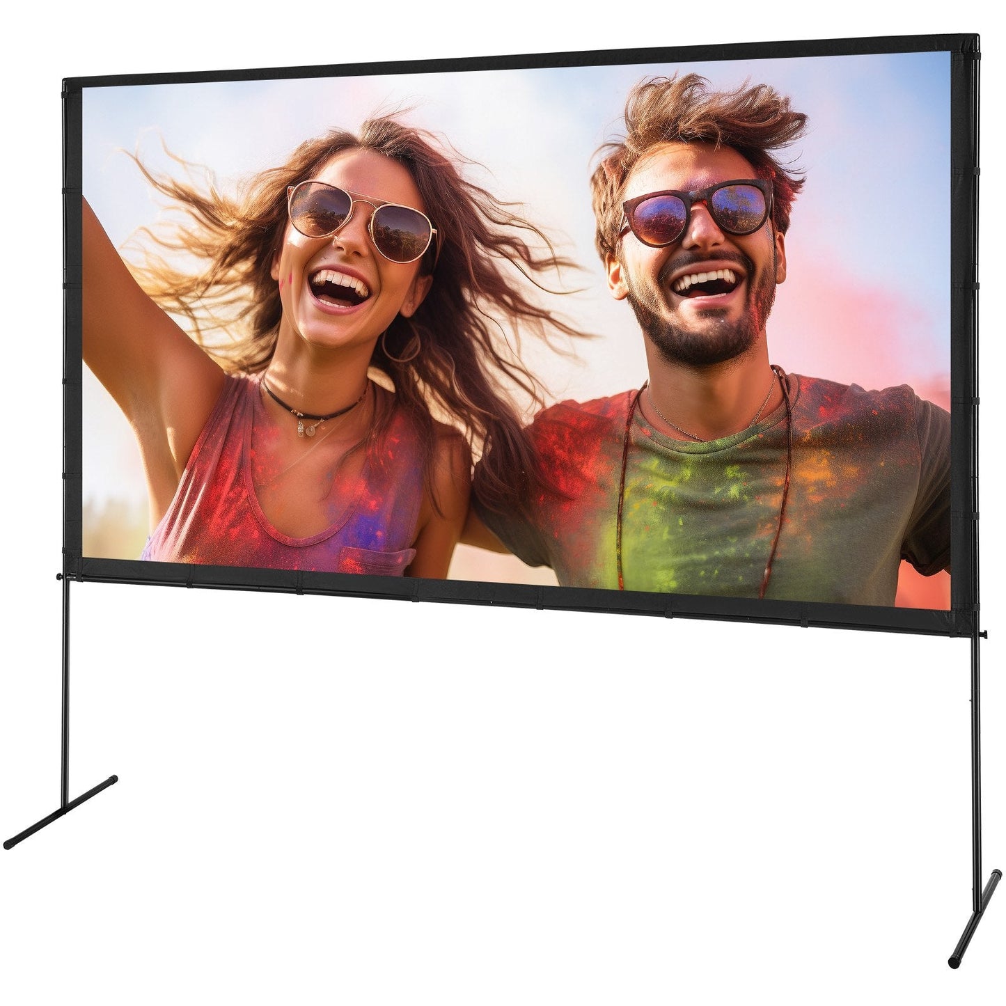 VEVOR Projector Screen with Stand, 120 Inch