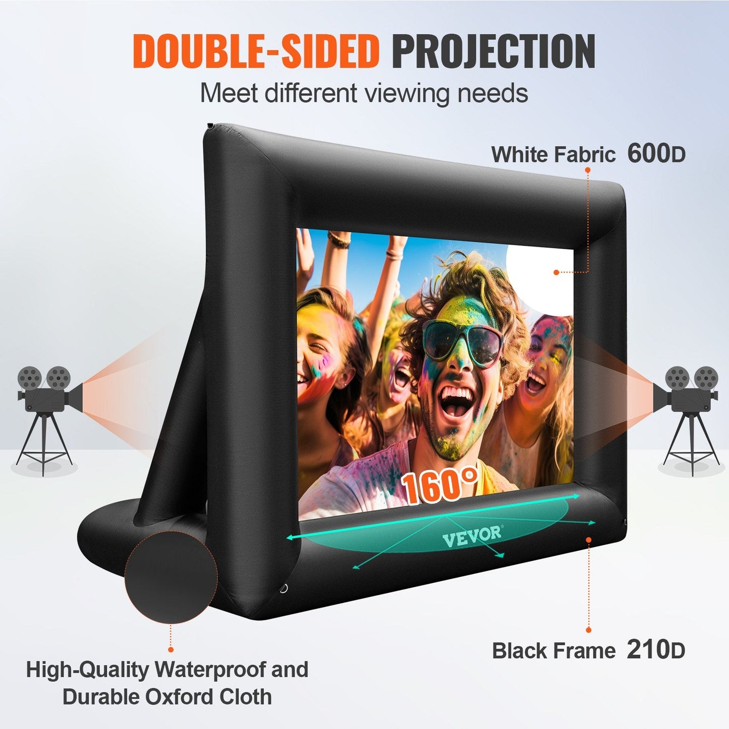 VEVOR 24FT Inflatable Movie Screen