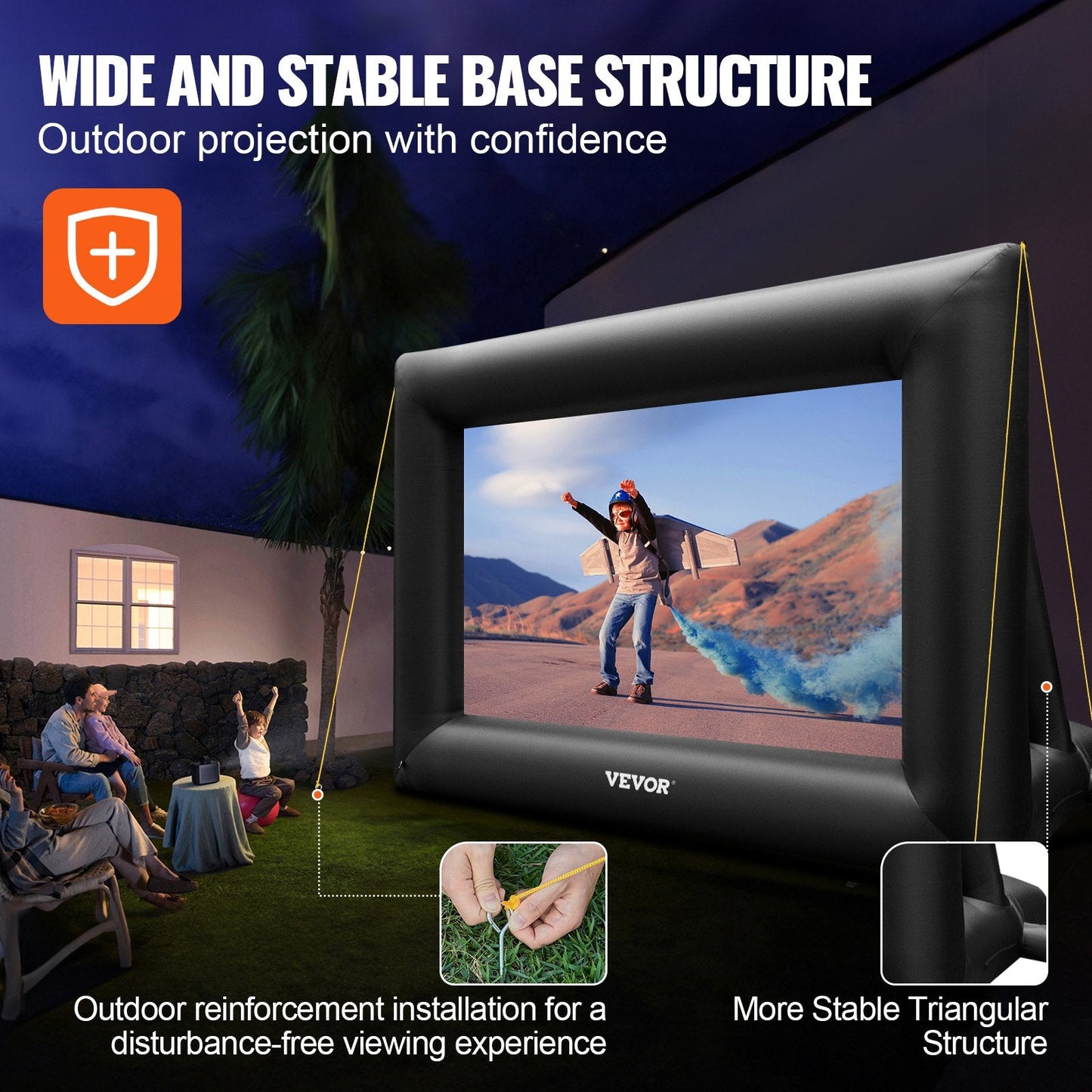 VEVOR 24FT Inflatable Movie Screen